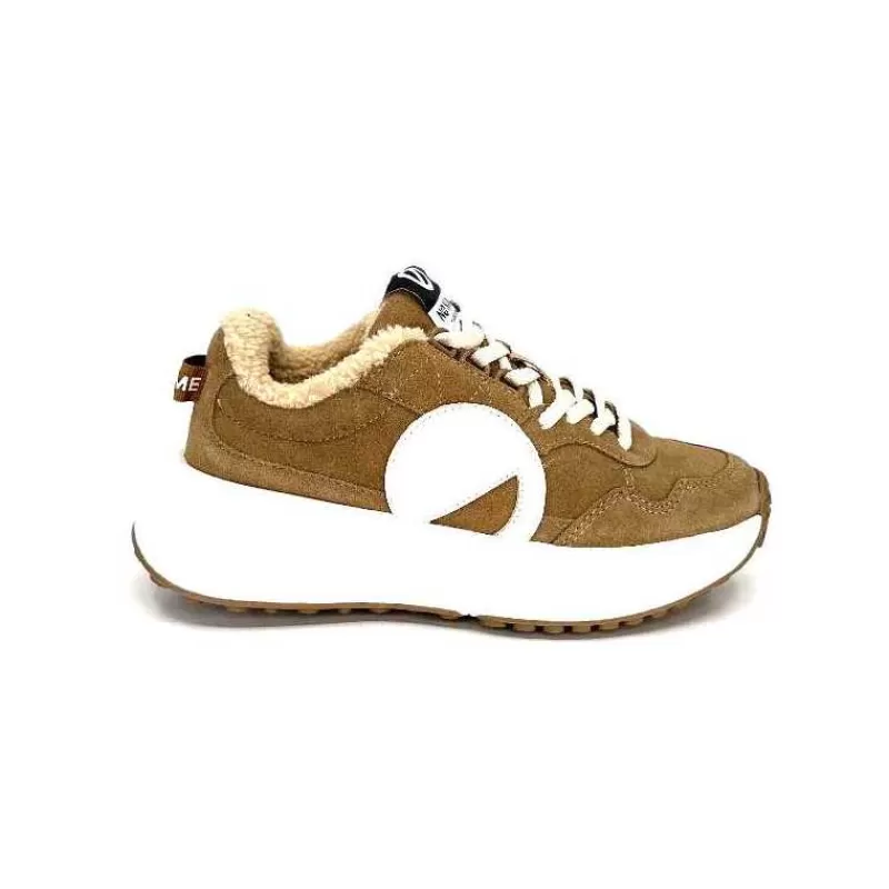 No Name Carter Jogger Daim Noisette-Femme Baskets