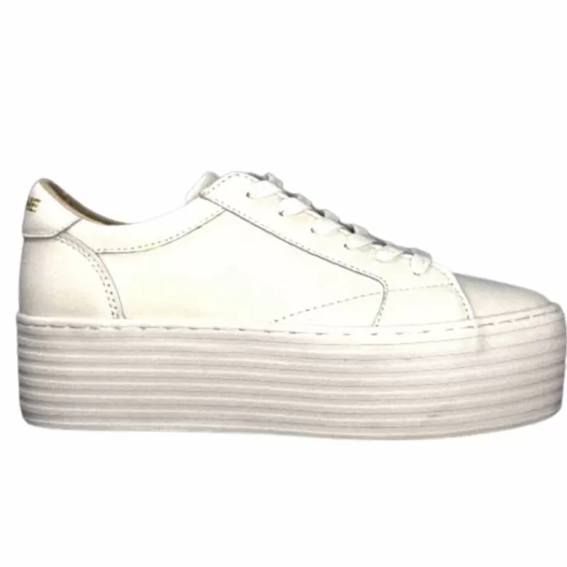 No Name Spice Sneaker Cuir Blanc-Femme Baskets