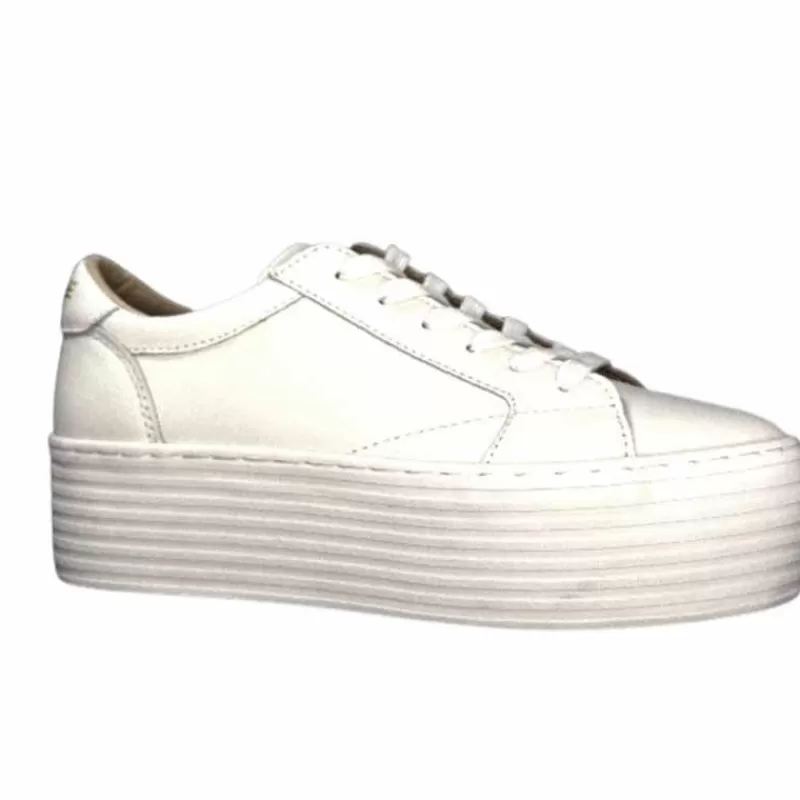 No Name Spice Sneaker Cuir Blanc-Femme Baskets