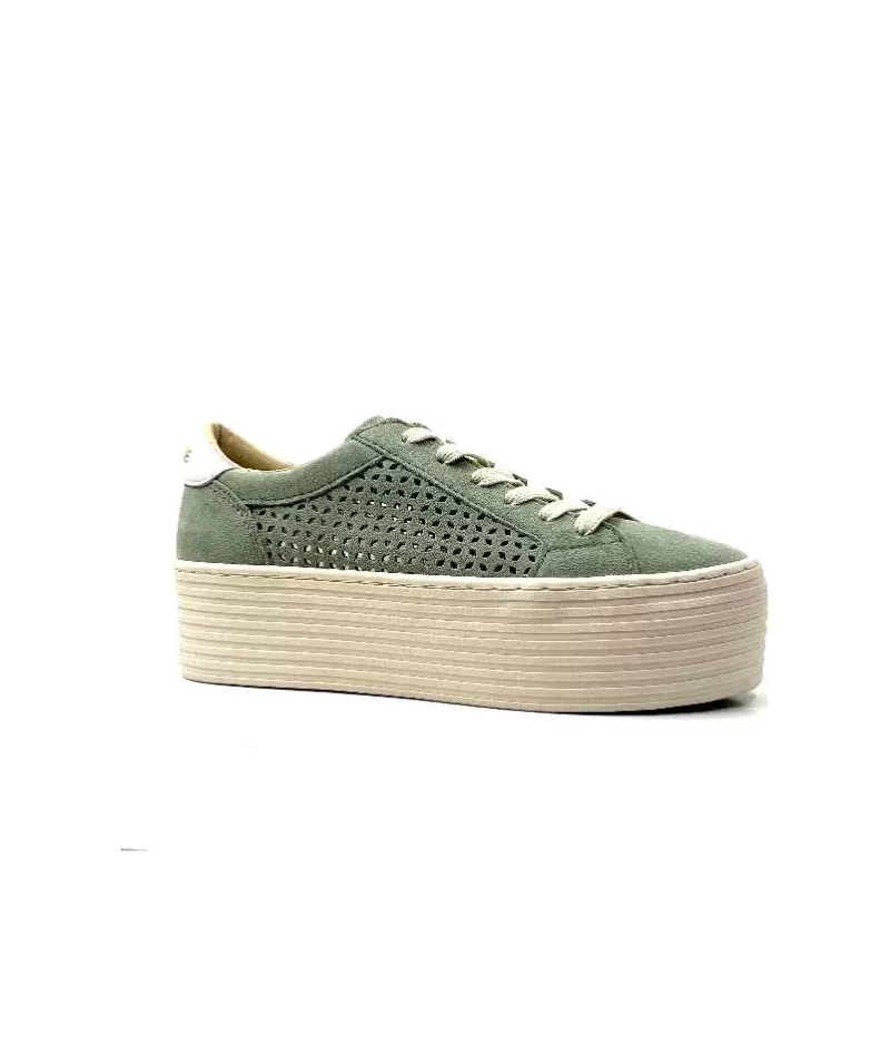 No Name Spice Sneaker Cuir Vert D'Eau-Femme Baskets