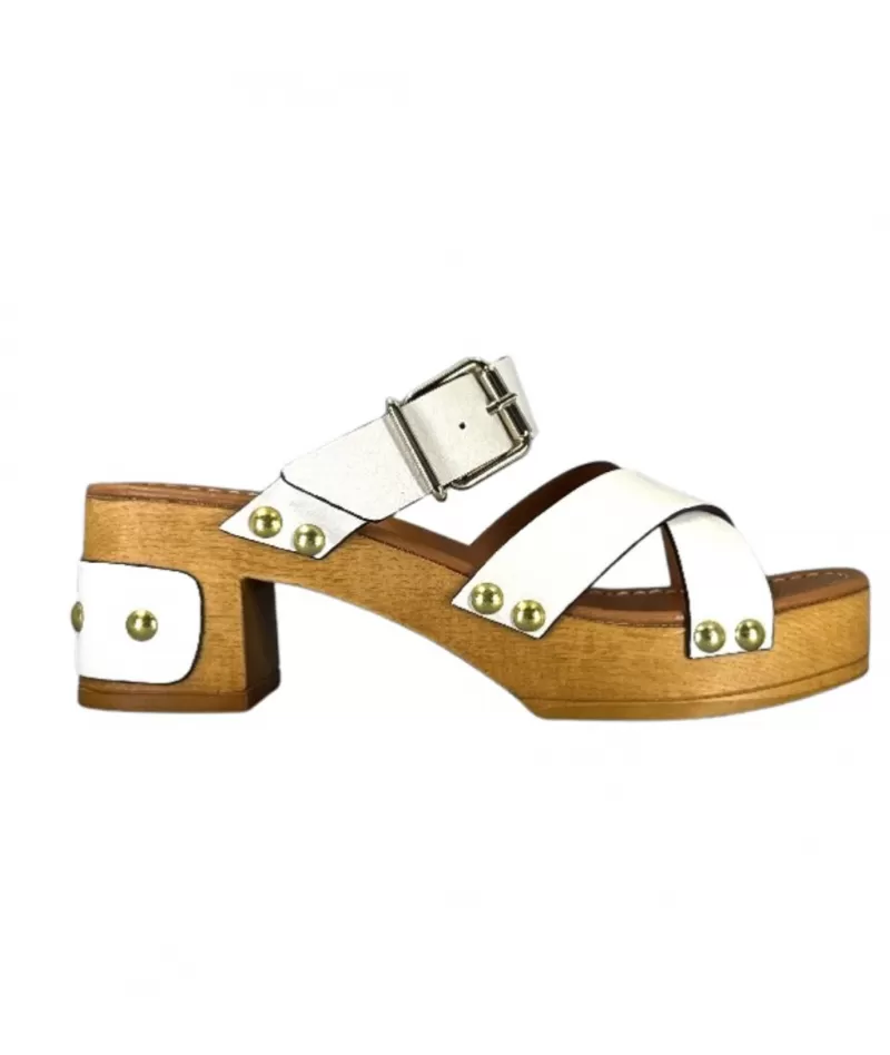 Pedro Miralles 13151 Cuir Blanc-Femme Sandales