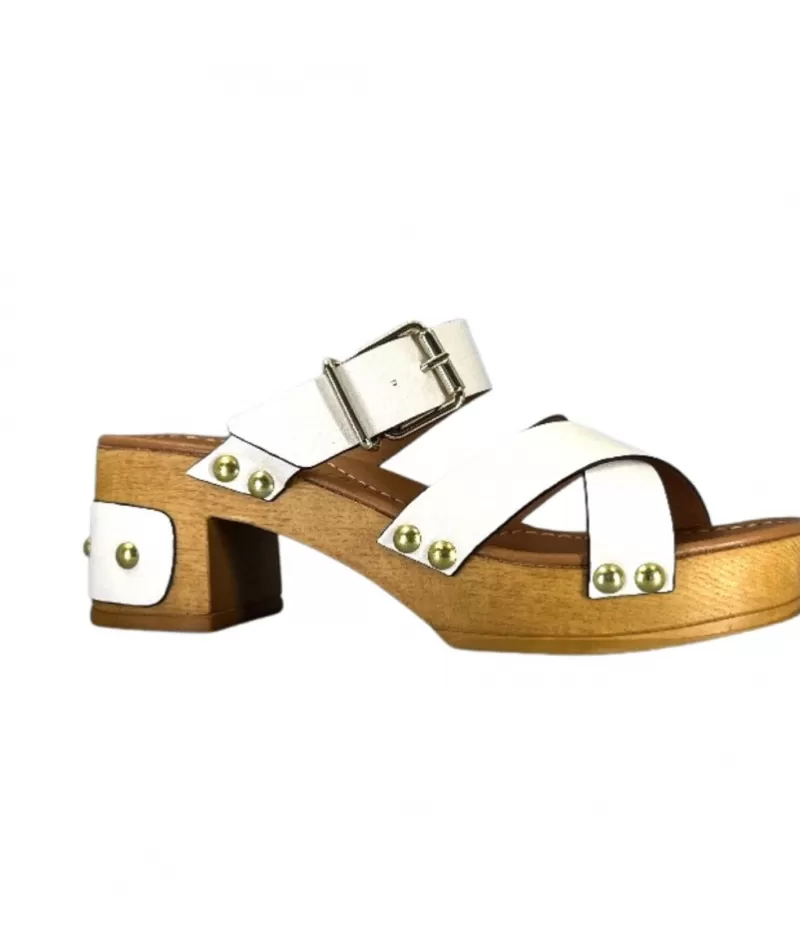 Pedro Miralles 13151 Cuir Blanc-Femme Sandales