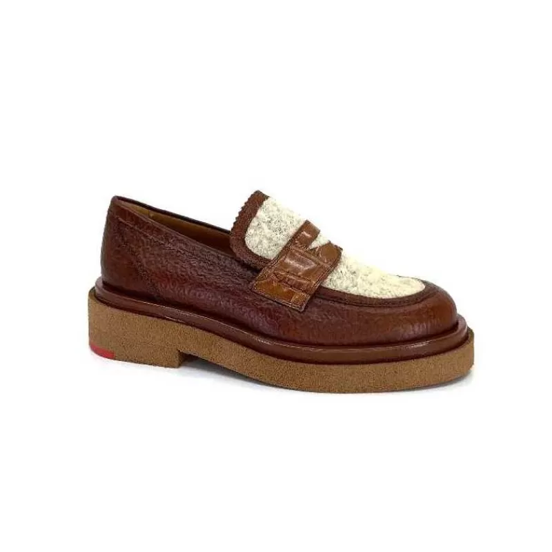 Pertini 32416 D 10 Cuir Marron-Femme Mocassins