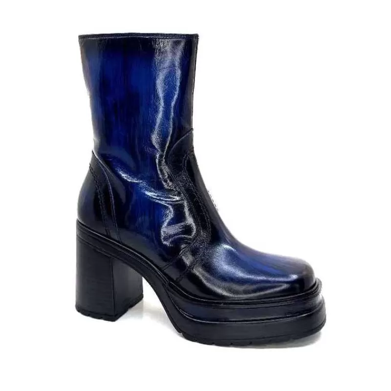 Pons Quintana 10580 Cuir Bleu-Femme Bottines