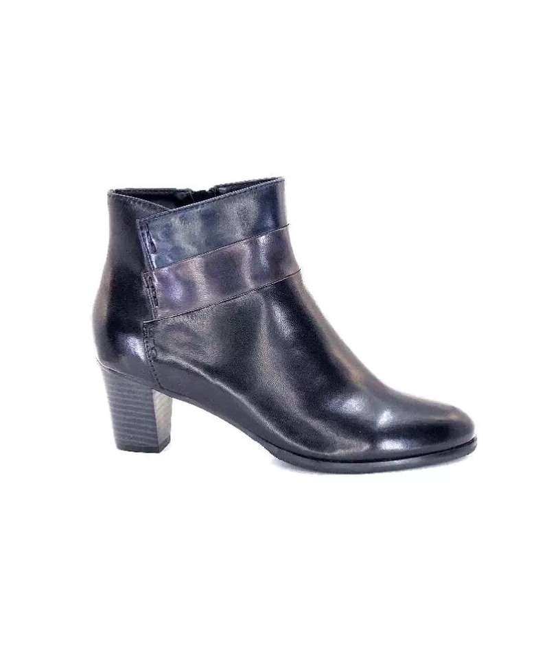 Regarde Le Ciel Regarde De Ciel Sonia 133 Cuir Noir-Femme Bottines