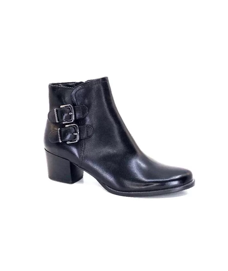 Regarde Le Ciel Isabel117 Cuir Noir-Femme Bottines