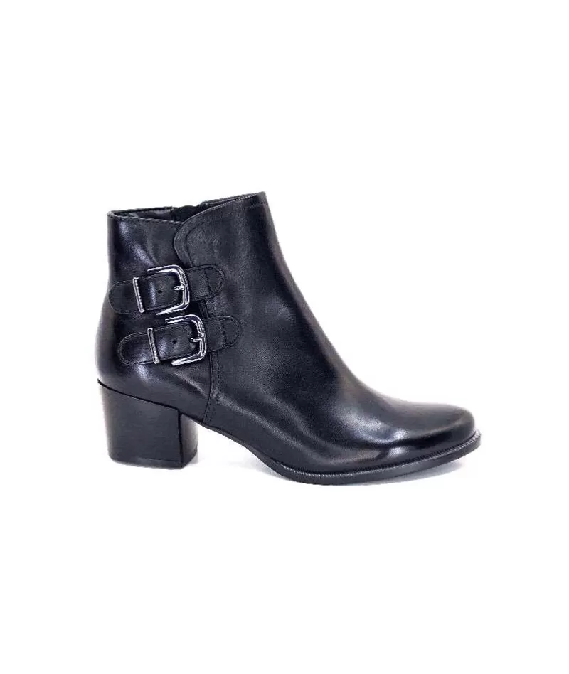 Regarde Le Ciel Isabel117 Cuir Noir-Femme Bottines