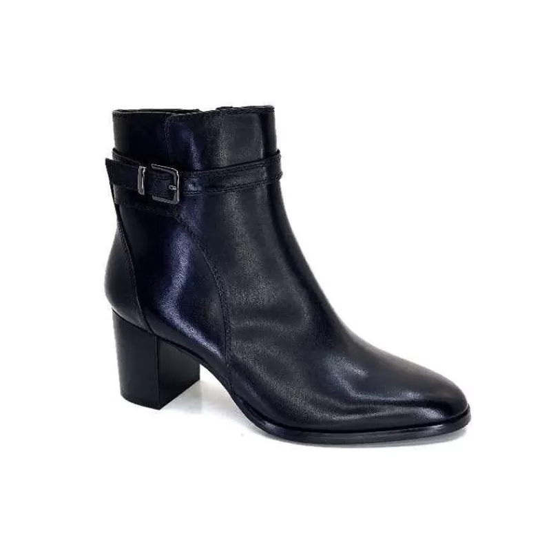 Regarde Le Ciel Johan 09 Cuir Noir-Femme Bottines