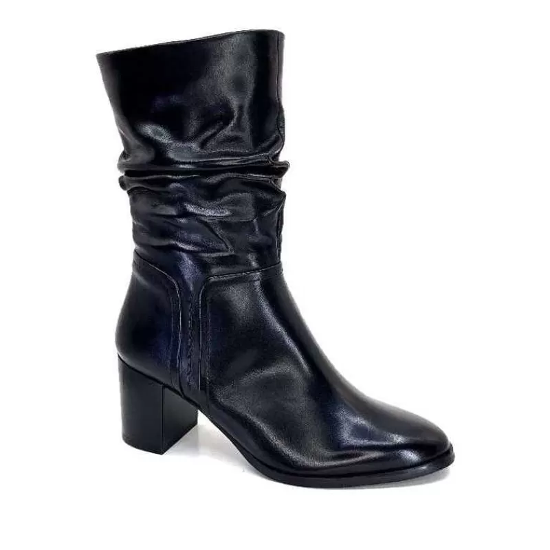 Regarde Le Ciel Johan 11 Cuir Noir-Femme Bottines