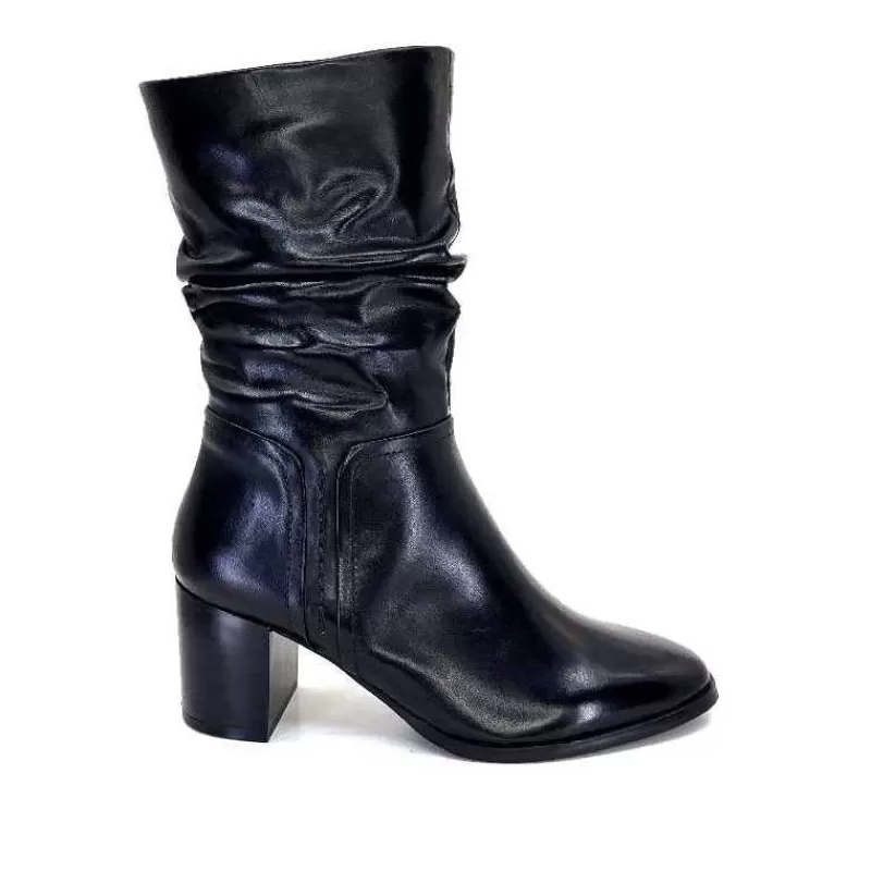 Regarde Le Ciel Johan 11 Cuir Noir-Femme Bottines