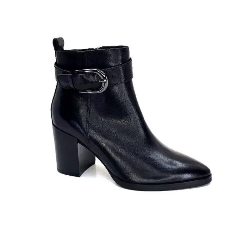 Regarde Le Ciel Marge 01 Cuir Noir-Femme Bottines