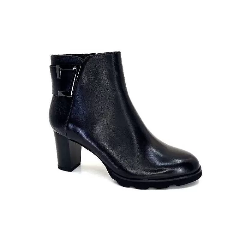 Regarde Le Ciel Patricia F23 Delice Cuir Noir-Femme Bottines