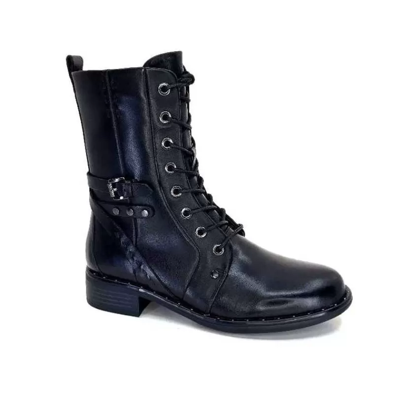 Regarde Le Ciel Roxana 44 Cuir Noir-Femme Bottines