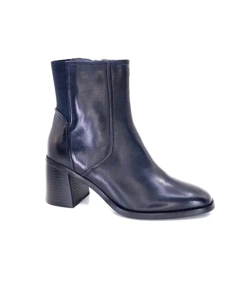 Regarde Le Ciel Sisko 01 Cuir Marine Fonce-Femme Bottines