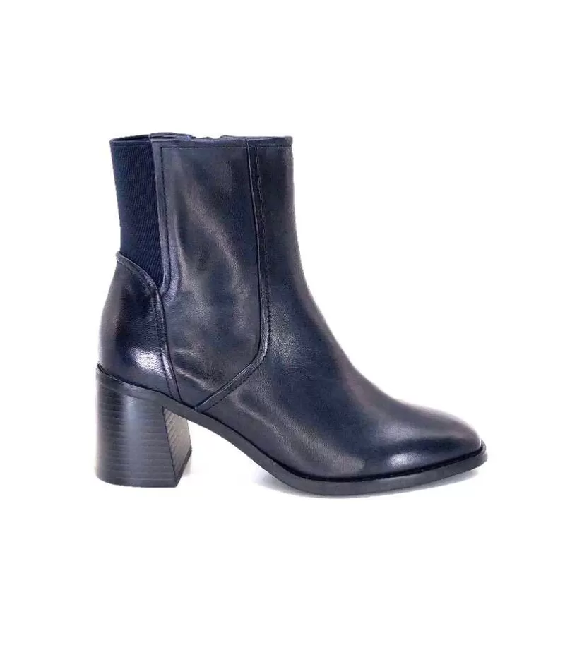 Regarde Le Ciel Sisko 01 Cuir Marine Fonce-Femme Bottines