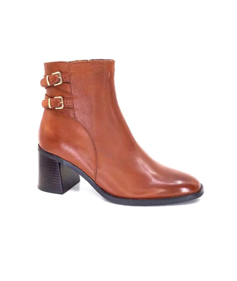 Regarde Le Ciel Sisko 02 Cuir Marron-Femme Bottines