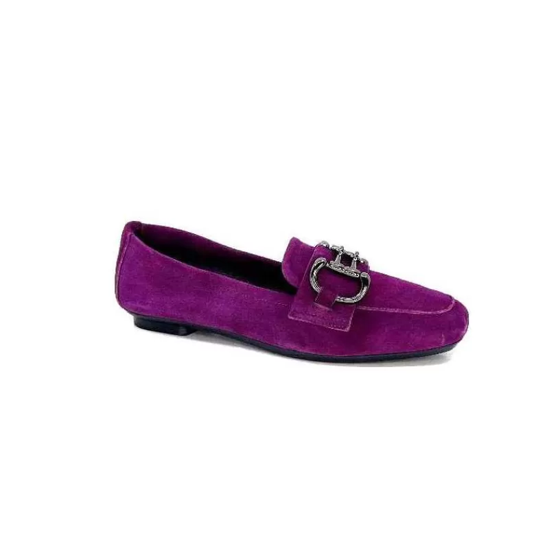 Requin Reqins Hinder Daim Violet-Femme Mocassins