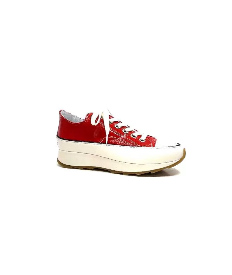 Muratti Rosemetal H0755O Frasseto Cuir Vernis Rouge-Femme Baskets