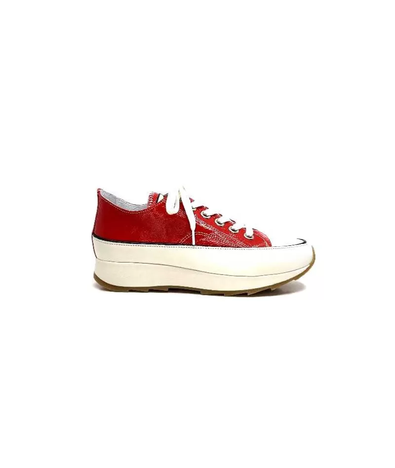 Muratti Rosemetal H0755O Frasseto Cuir Vernis Rouge-Femme Baskets