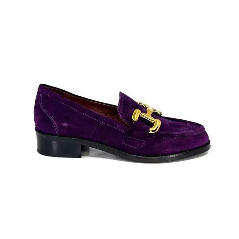 Muratti Rosemetal J2185 B Jakson Daim Violet-Femme Mocassins