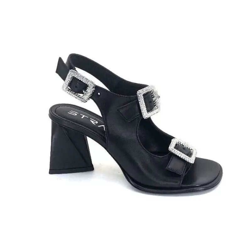 Elena iachi Strategia A5176 Cuir Noir-Femme Sandales