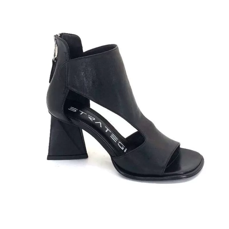 Elena iachi Strategia A5179 Cuir Noir-Femme Sandales