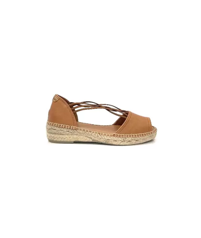 Toni Pons Ebre Cuir Marron-Femme Espadrilles