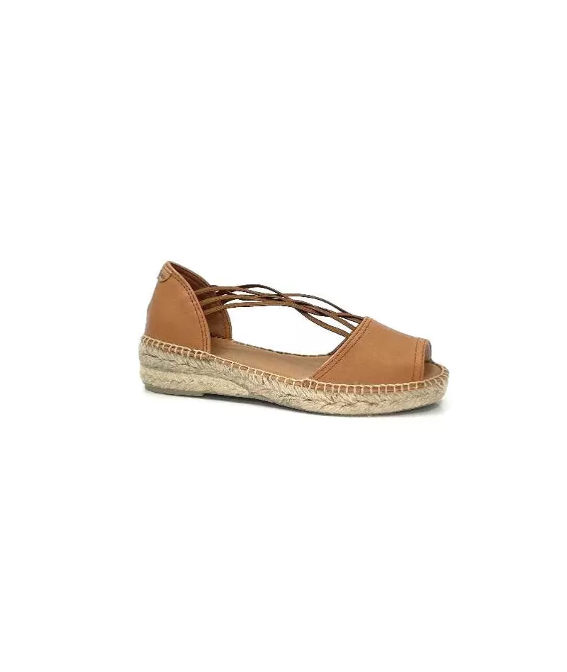 Toni Pons Ebre Cuir Marron-Femme Espadrilles