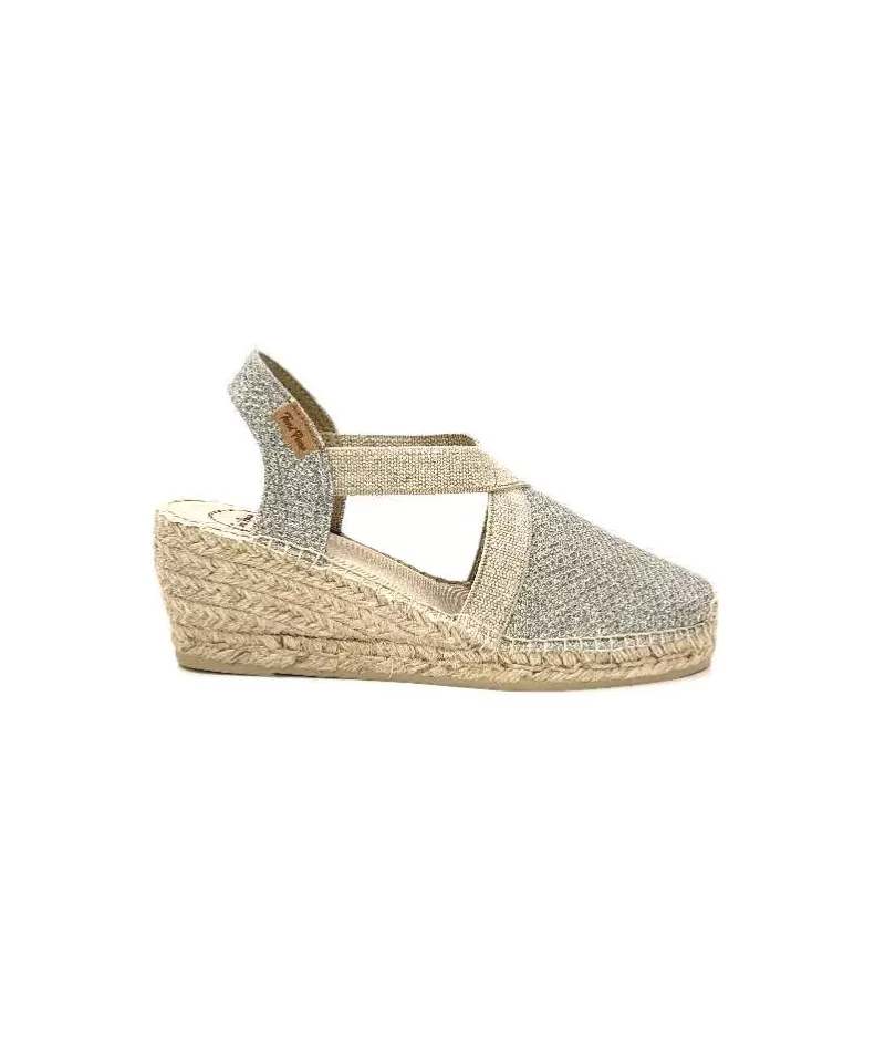 Toni Pons Triton Textile Glitter Or-Femme Espadrilles