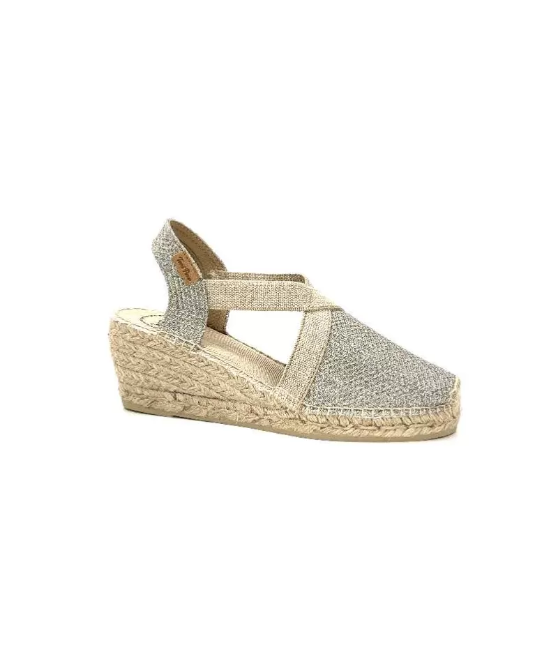 Toni Pons Triton Textile Glitter Or-Femme Espadrilles