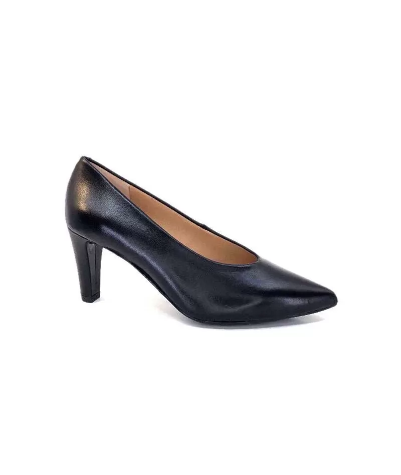 Unisa Koit Cuir Noir-Femme Escarpins