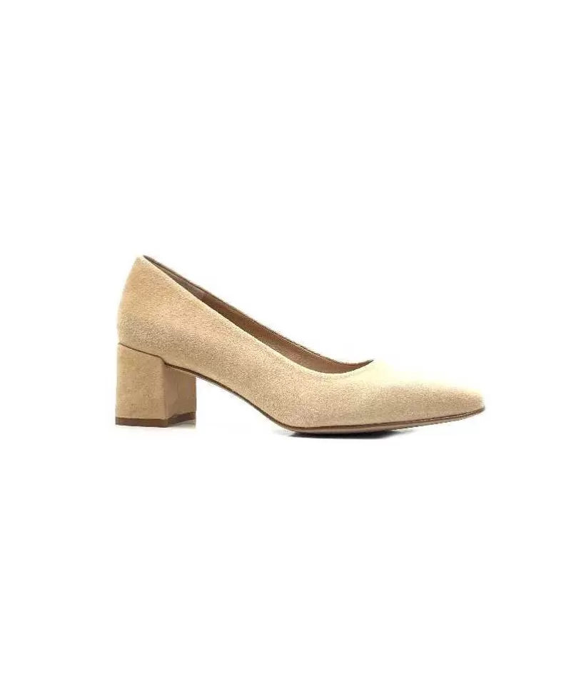 Unisa Lesat Daim Beige-Femme Escarpins