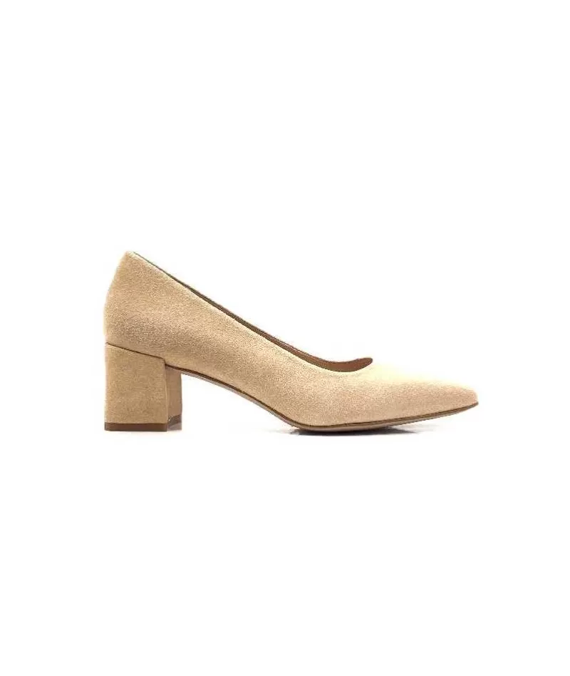 Unisa Lesat Daim Beige-Femme Escarpins