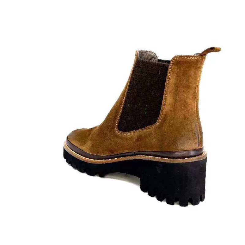 XSA 9176 London Daim Castagno-Femme Bottines