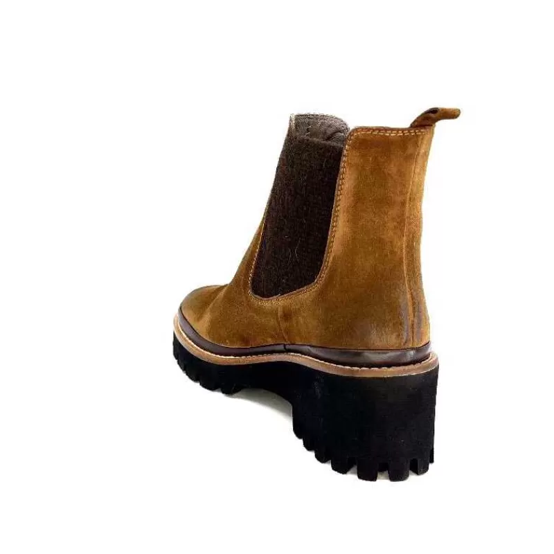 XSA 9176 London Daim Castagno-Femme Bottines