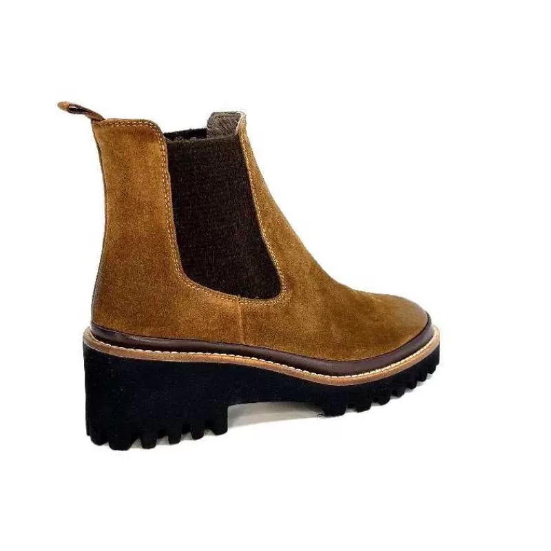 XSA 9176 London Daim Castagno-Femme Bottines