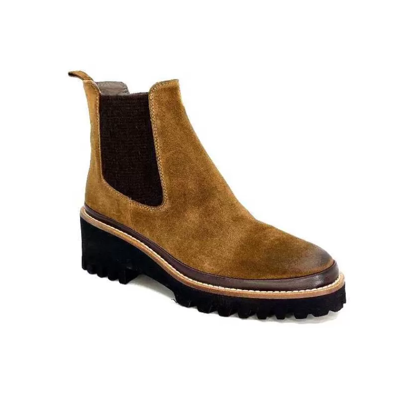 XSA 9176 London Daim Castagno-Femme Bottines