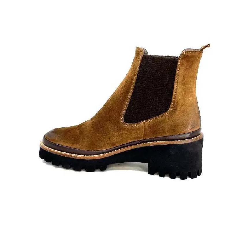 XSA 9176 London Daim Castagno-Femme Bottines