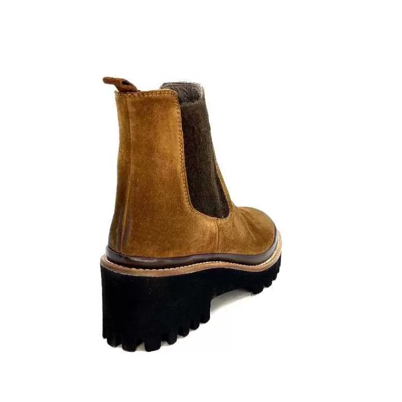 XSA 9176 London Daim Castagno-Femme Bottines