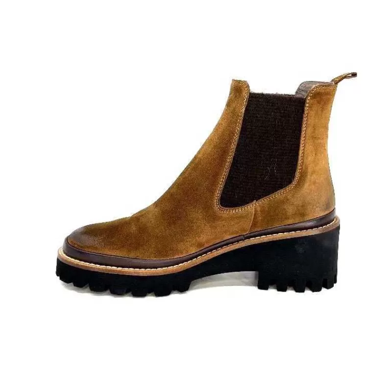 XSA 9176 London Daim Castagno-Femme Bottines