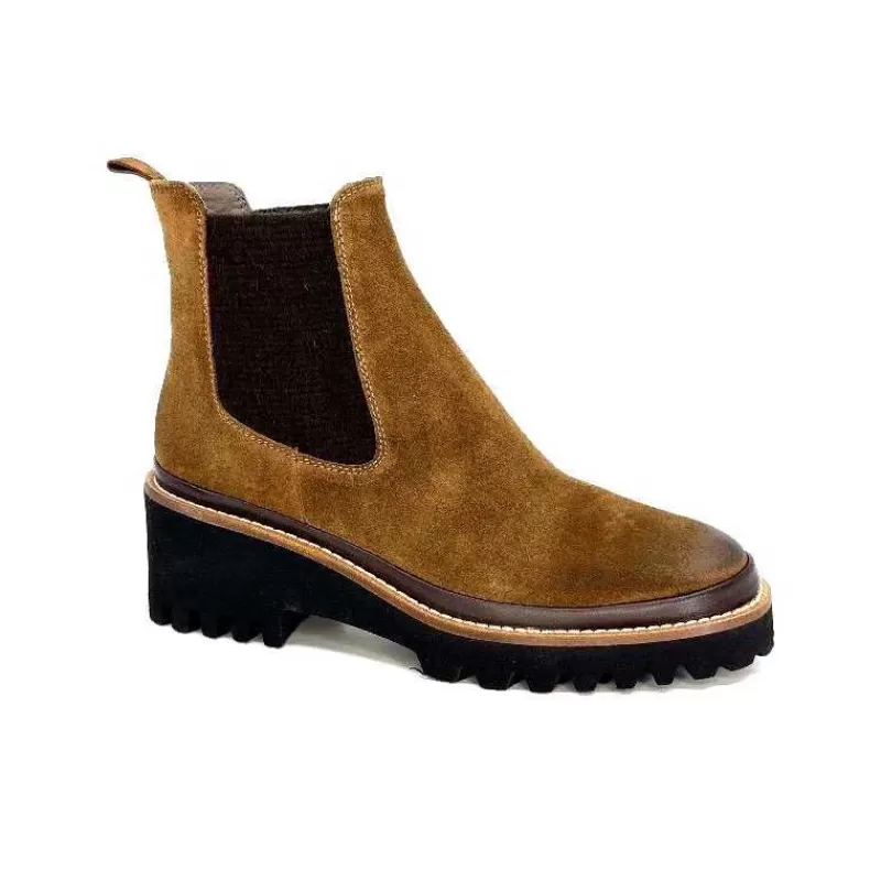 XSA 9176 London Daim Castagno-Femme Bottines