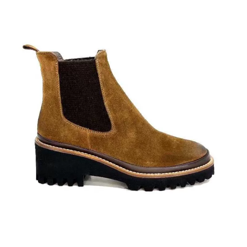 XSA 9176 London Daim Castagno-Femme Bottines