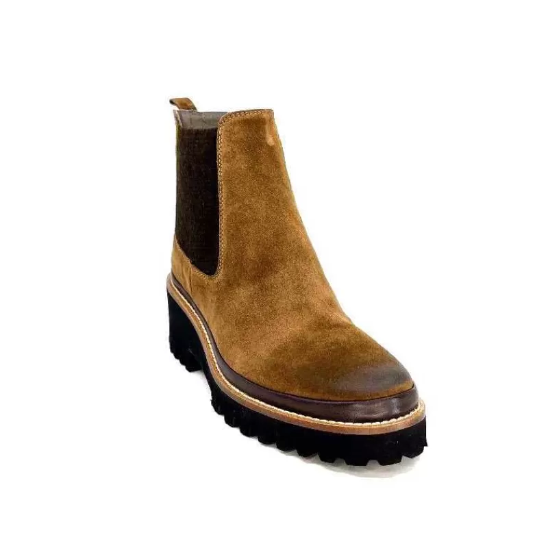 XSA 9176 London Daim Castagno-Femme Bottines