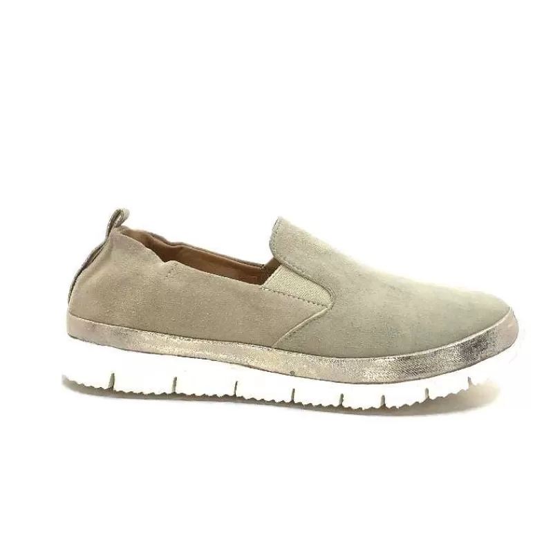 XSA 9701 Daim Beige-Femme Baskets